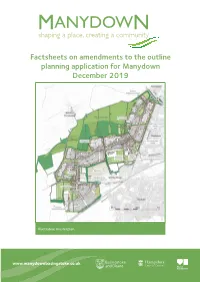 Factsheets on Amendments to the Outline Planning Application for Manydown December 2019