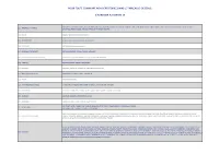 Pour Toute Commune Non Repertoriee Dans Le Tableau Ci-Dessous