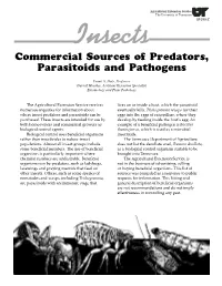 Commercial Sources of Predators
