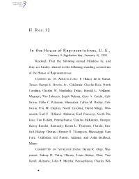 H. Res. 12 in the House of Representatives, U