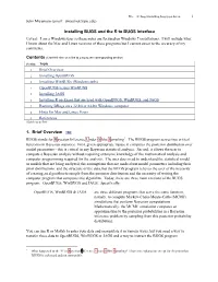 Installing BUGS and the R to BUGS Interface 1. Brief Overview