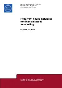 Recurrent Neural Networks for Financial Asset Forecasting