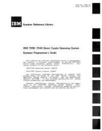 Systems Reference Library IBM 7090-7040 Direct