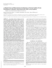 Synuclein in Filamentous Inclusions of Lewy Bodies From
