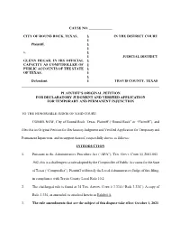 View the Original Petition