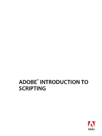 Adobe Introduction to Scripting