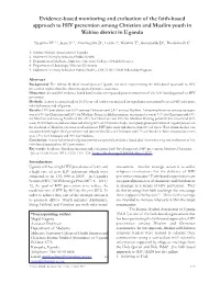 Evidence-Based Monitoring and Evaluation of the Faith-Based Approach to HIV Prevention Among Christian and Muslim Youth in Wakiso District in Uganda