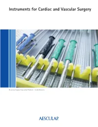 Instruments for Cardiac and Vascular Surgery