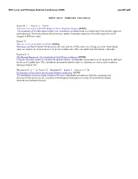 PRINT ONLY: MERCURY and VENUS Barata M. T. Alves E. I. Vaz D. Automatic Extraction of Wrinkle Ridges in Venus Magellan I