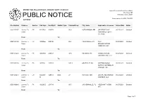 Public Notice &gt;&gt; Licensing and Management System Admin &gt;&gt;