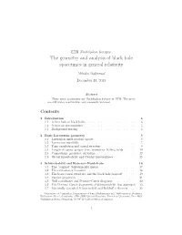 The Geometry and Analysis of Black Hole Spacetimes in General Relativity