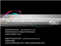 Windows Internals