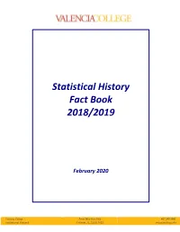 2018/2019 Statistical History Fact Book