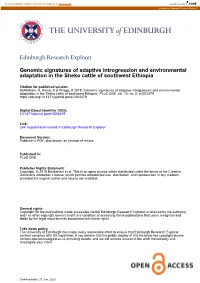 Genomic Signatures of Adaptive Introgression and Environmental