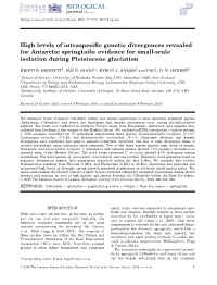 High Levels of Intraspecific Genetic