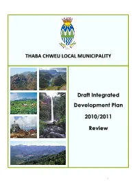 Thaba Chweu Local Municipality