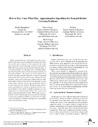 Approximation Algorithms for Demand-Robust Covering Problems∗