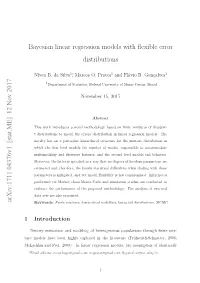 Bayesian Linear Regression Models with Flexible Error Distributions