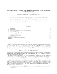 BOUNDING SELMER GROUPS for the RANKIN–SELBERG CONVOLUTION of COLEMAN FAMILIES Contents 1. Introduction 1 2. Modular Curves