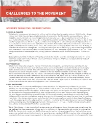 Challenges to the Movement