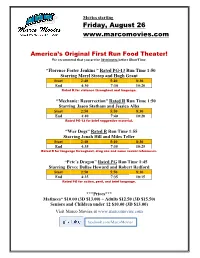 Friday, August 26