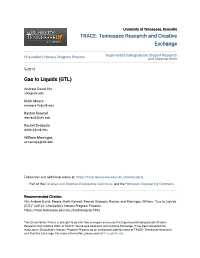 Gas to Liquids (GTL)