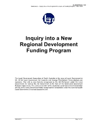 Inquiry Into a New Regional Development Funding Program – June 2008