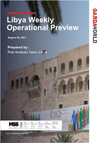 Libya Weekly Operational Preview