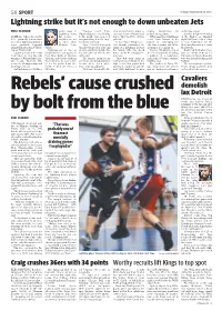 Lightning Strike but It's Not Enough to Down Unbeaten
