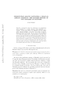 Permutation Groups Containing a Regular Abelian Subgroup: The