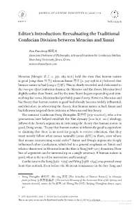 Reevaluating the Traditional Confucian Division Between Mencius and Xunzi