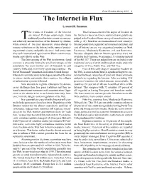 The Internet in Flux