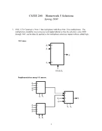 CS/EE 260 – Homework 5 Solutions Spring 2000