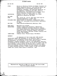 Ed 325 925 Title Institution Pub Date Note Available From