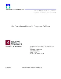 Fire Prevention and Control in Compressor Buildings