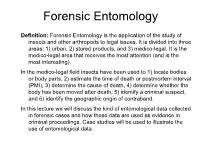 Forensic Entomology