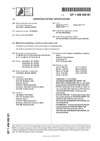 Method for Propelling a Vehicle As Well As Drive Unit