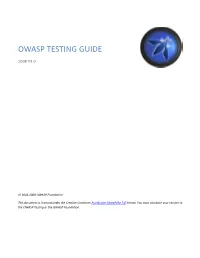 Owasp Testing Guide