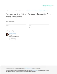 Parks and Recreation" to Teach Economics