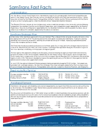 Samtrans Fast Facts