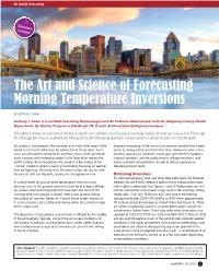 The Art and Science of Forecasting Morning Temperature Inversions by Anthony J