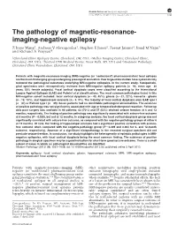 The Pathology of Magnetic-Resonance-Imaging