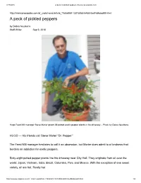 A Peck of Pickled Peppers | News | Presspubs.Com