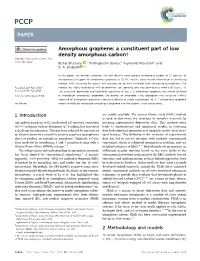 Amorphous Graphene: a Constituent Part of Low Density Amorphous Carbon† Cite This: Phys