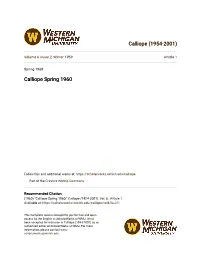Calliope Spring 1960