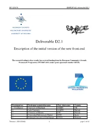Deliverable D2.1