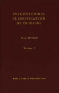 Manual of the International Statistical Classification of Diseases, Injuries, and Causes of Death