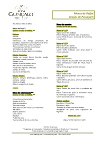 Menus De Grupos