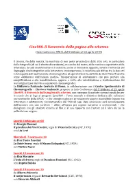 Programma Cine900 BNCR CSC 2018 1