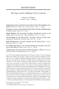 REVIEW ESSAY Ideology and the Making of New Labours